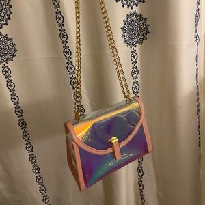 Transparent Iridescent Purse SOLD